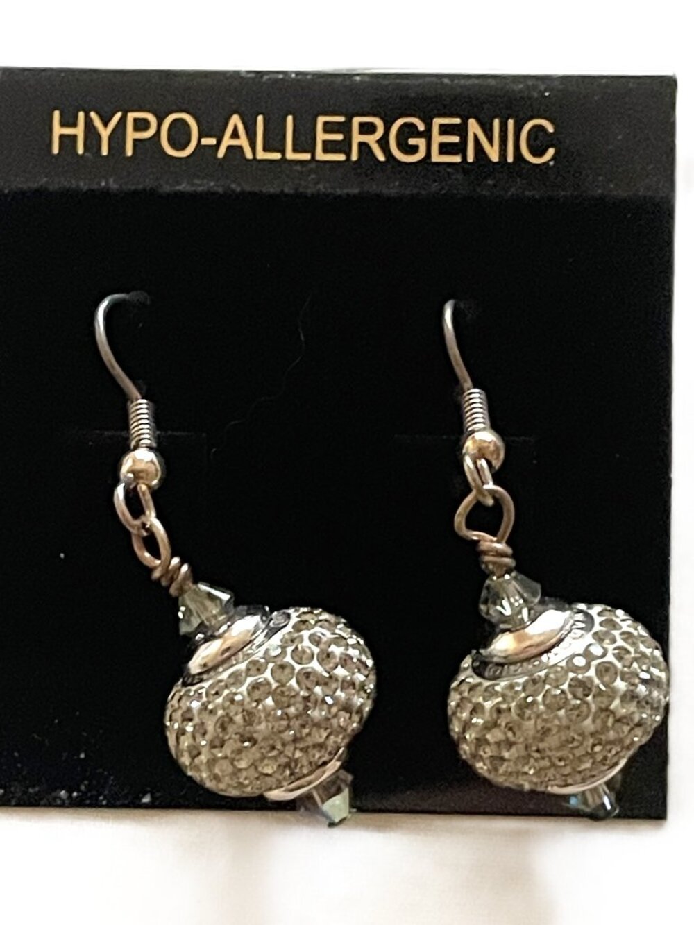 Swarovski® Black Diamond Crystal Dangle Earrings. (NWOT) - (SK0253)